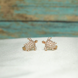 Sea Turtle Huggies - Gold Plated Dainty Earrings for Everyday Stack - Gift for Daughter, Girls