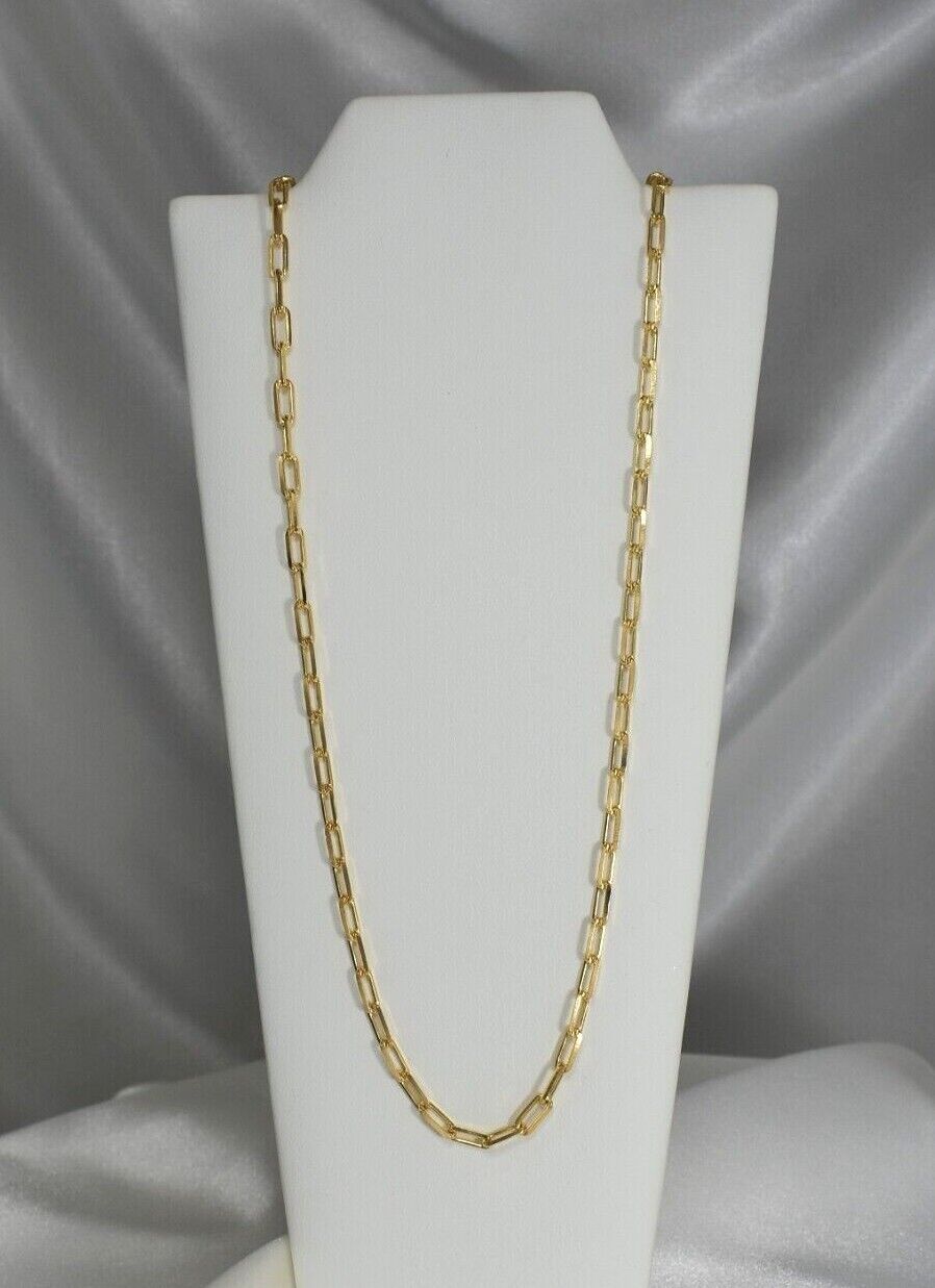 Paper Clip Chain - Dainty Gold Plated Everyday Layering Necklace