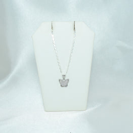 Sterling Silver Butterfly Earring and Necklace Jewelry Set