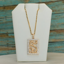 Dragon Pendant Necklace - 14K Gold Plated Charm Necklace for Men, Women