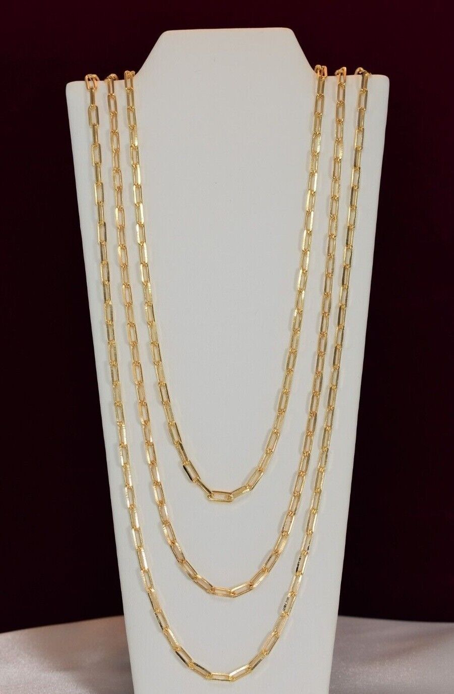 Paper Clip Chain - Dainty Gold Plated Everyday Layering Necklace