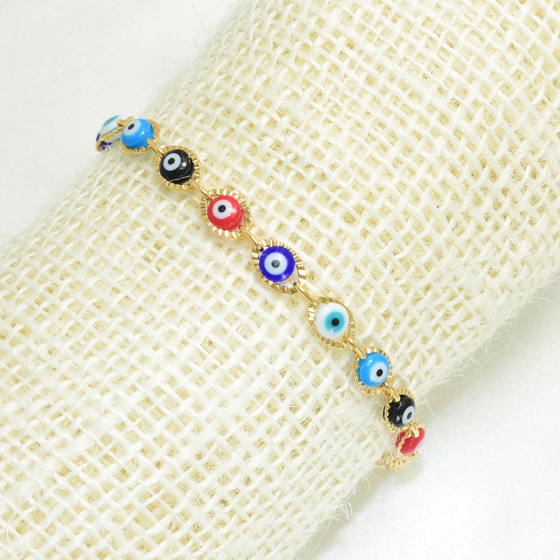 Baby Evil Eye Colorful Ojo Pulsera Protection Bracelet Size - 5"