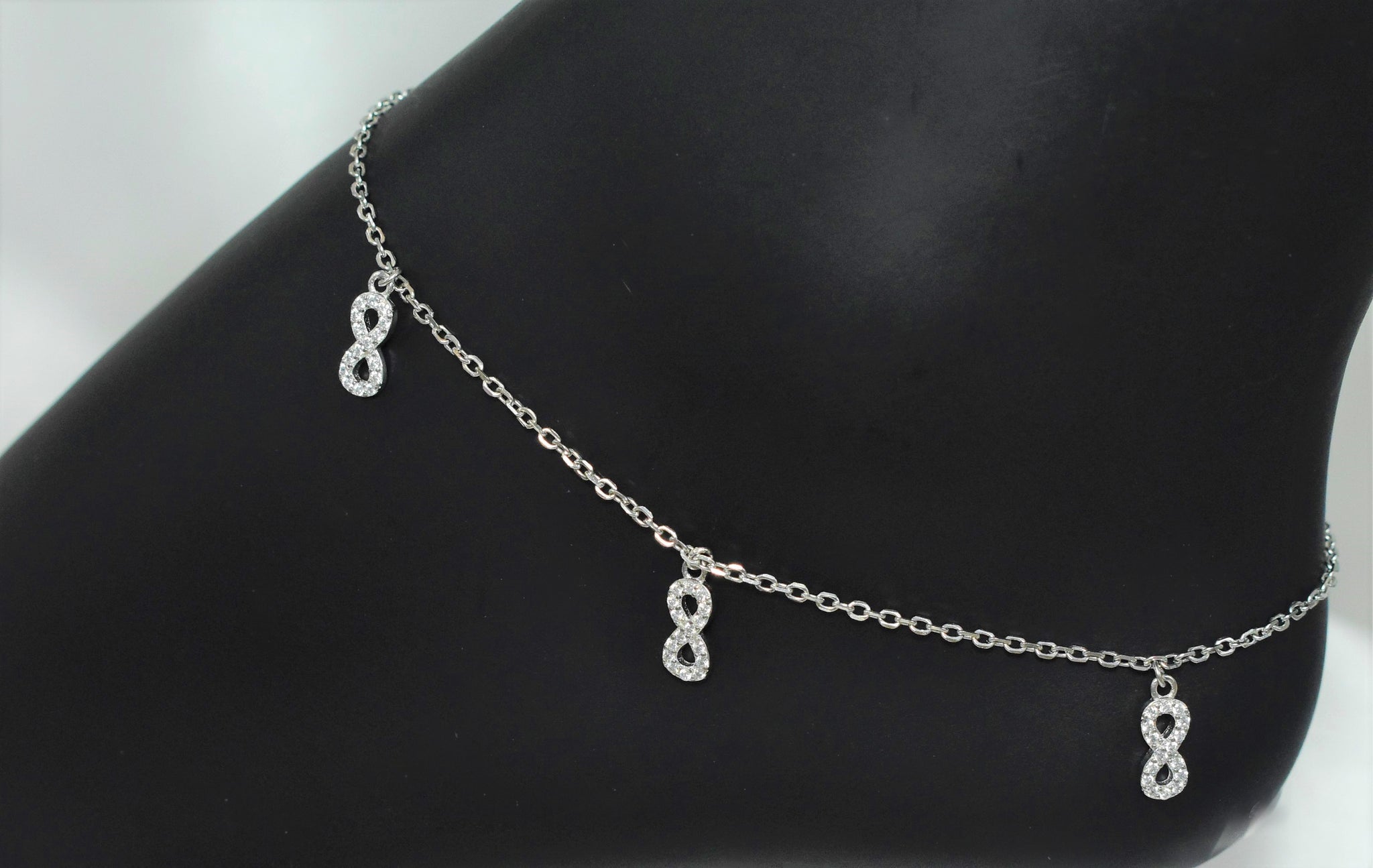 Infinity 925 Sterling Silver Anklet