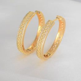 Huggie Hoop Earrings ,14K Gold Plated CZ Hoop Earrings, Perfect Gift for her