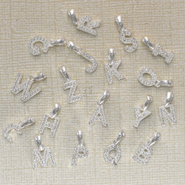 Letter Pendant Dijes de Plata 925 Sterling Silver Alphabet Pendants A-Z Initials