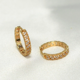 Gold Plated Huggies Hoops - Dainty Earrings for Everyday Stack