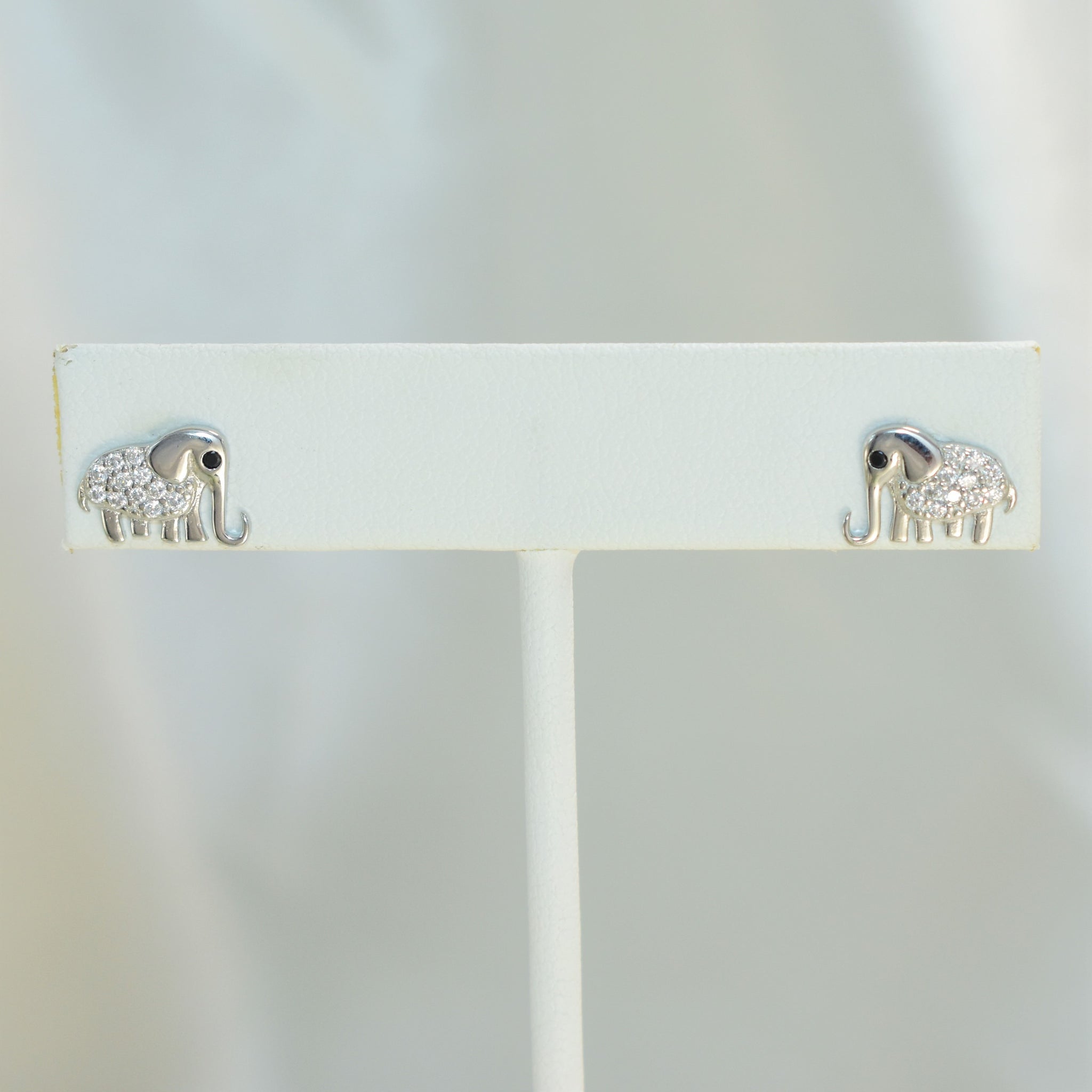 Elephant Earrings, 925 Plata Elephant Earrings, Dainty Lucky Studs, Gift For Her